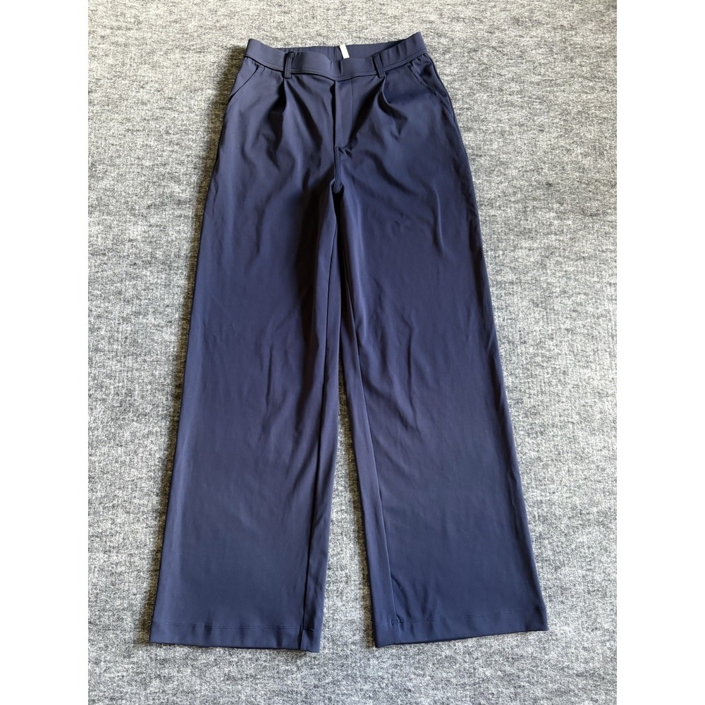 NWT Halara Flex DayStretch High Waisted Pocket Work Flare Pants Navy small